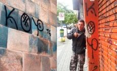 ATENCIÓN: Ayuda a la PNP para hallar a este extranjero que habría pintado muros incas
