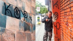 ATENCIÓN: Ayuda a la PNP para hallar a este extranjero que habría pintado muros incas
